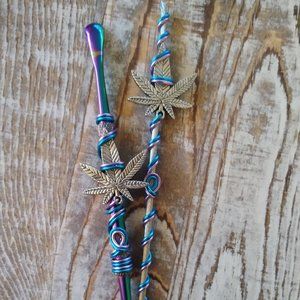 2 Pc. ATM Card Clip/Roach Clip And Wax Carving Tool Set